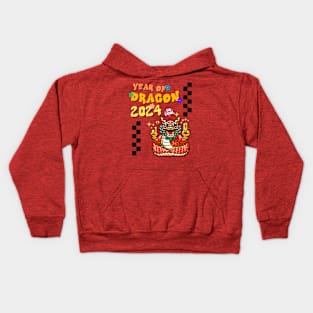 Prosperous 2024 - Year of the Dragon Celebration Tee Kids Hoodie